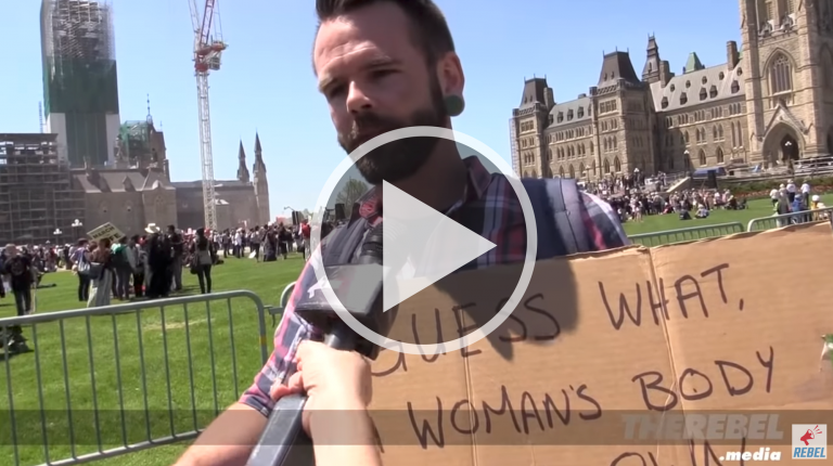 Pro-abortion Guy Doesn’t Want You To See This Video! #MarchForLife